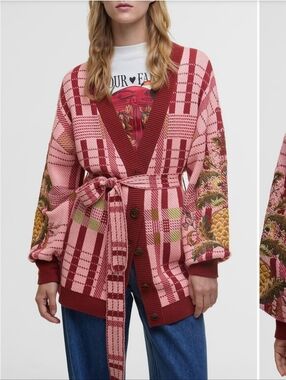 Farm Rio Luisa Embroidered Cardigan